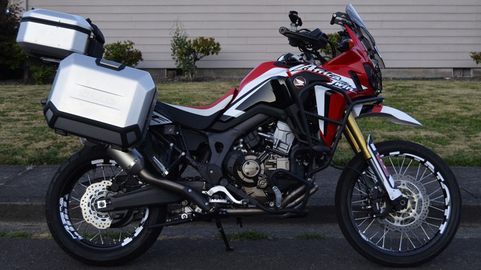 RDR Africa Twin with Bags