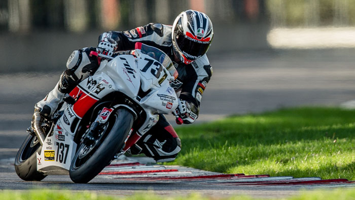 Larry on Race 2016 Yamaha R6 at Portland International Raceway