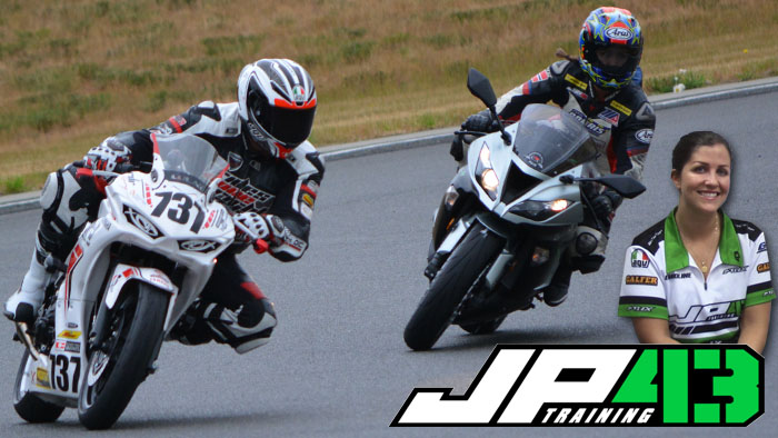 Video -Caroline Olsen of MotoAmerica and JP43 Jason Pridmore Instructing at The Ridge with MotoVixens