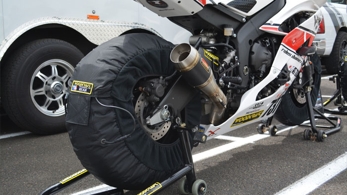 Woodcraft Tire Warmers on R6