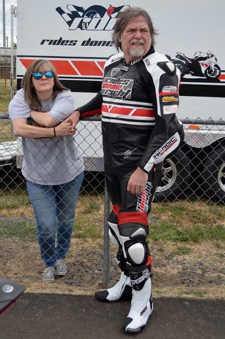 Larry in Pits at MAC Track